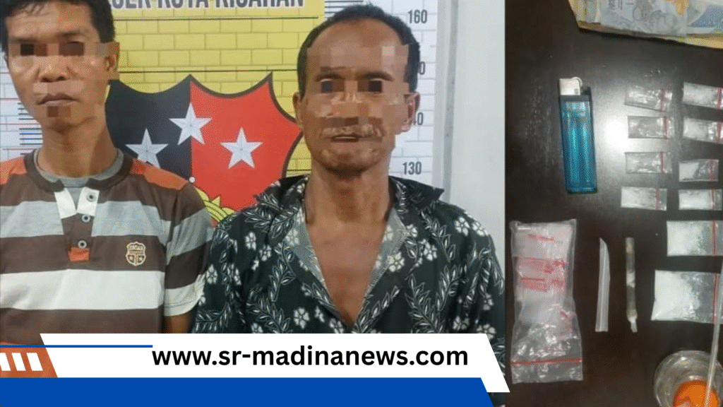 Polsek Kota Kisaran Mengamankan Dua Orang Pelaku Pengedar Dan Pemakai Sabu.