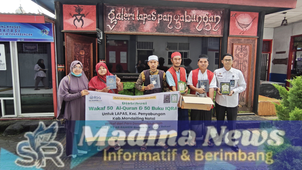 FKDT Madina Tebar Mushaf untuk Warga Binaan.