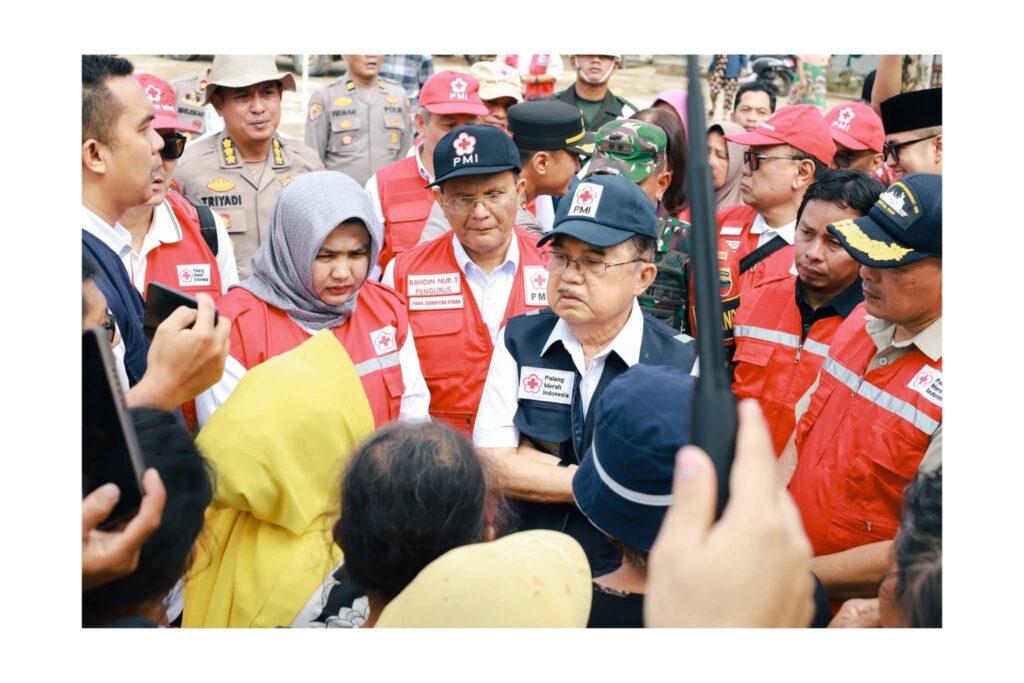 Wakil Bupati Madina Beserta Ketua Umum PMI Jusuf Kalla Berkunjung Ke-Tapteng