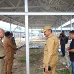 Bupati Tinjau Pengerjaan Bangunan Los Di Pasar Baru Capai 90 Persen