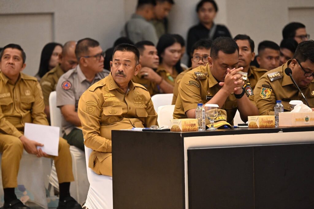 Bupati Madina Ikuti Rakor Pemulihan Pascabencana Di aula Raja Inal Siregar