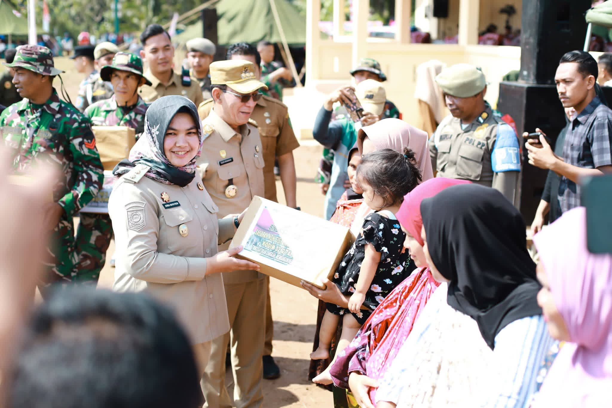 Atika Hadiri Upacara Pembukaan TNI Manunggal Membangun Desa