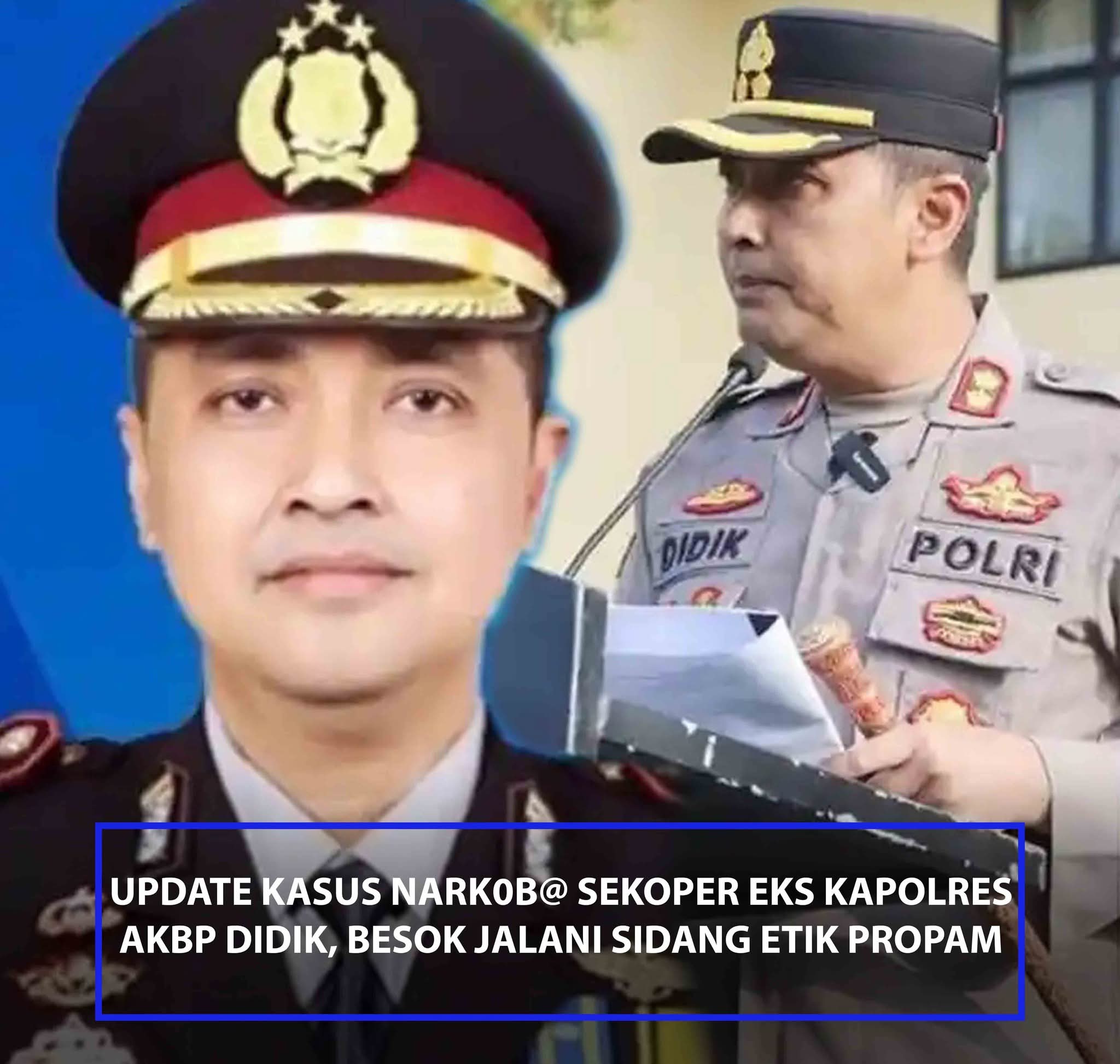 Mantan Kapolres Bima Akan Menjalani Sidang kode Etik Di Propam Polri