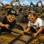 Kampung Wakil Bupati Madina Diduga Diacak-acak Mafia PETI.