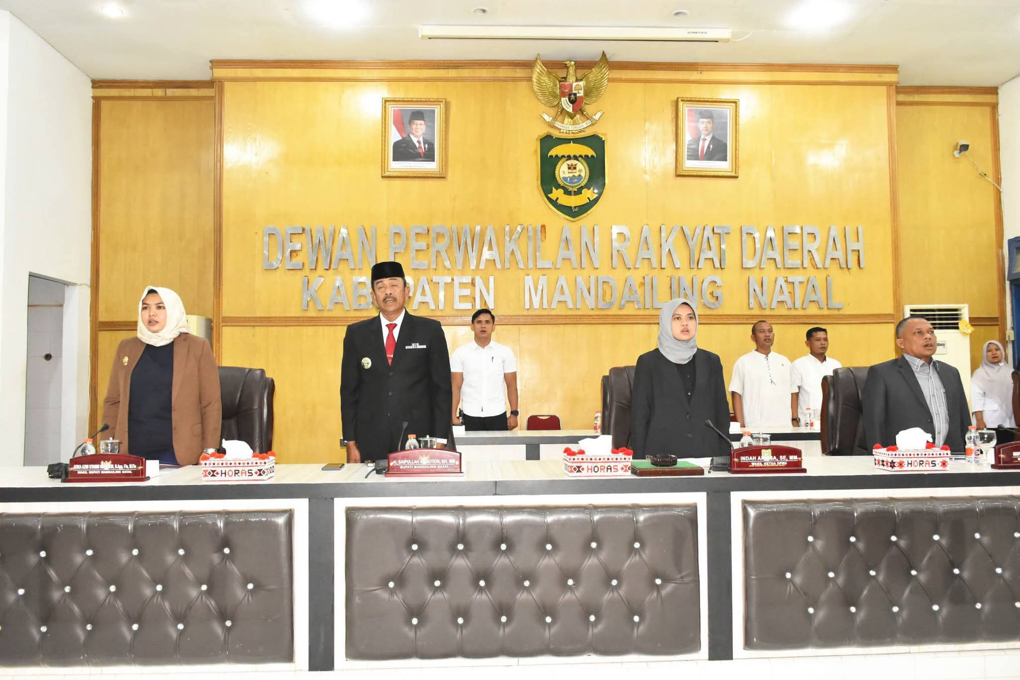 Bupati Sampaikan Laporan Keterangan Pertanggungjawaban APBD Tahun 2026 Di Sidang Paripurna DPRD Madina