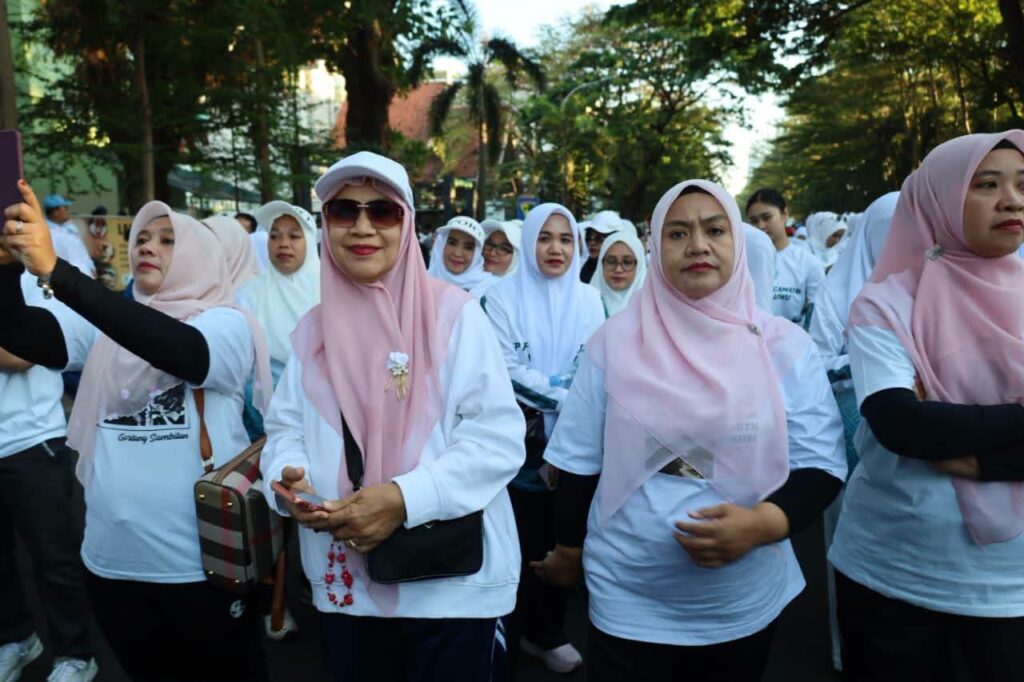 Ketua Tim Penggerak PKK Madina Hadiri Peringatan Hari Kesatuan Gerak Ke-54 Di Makassar
