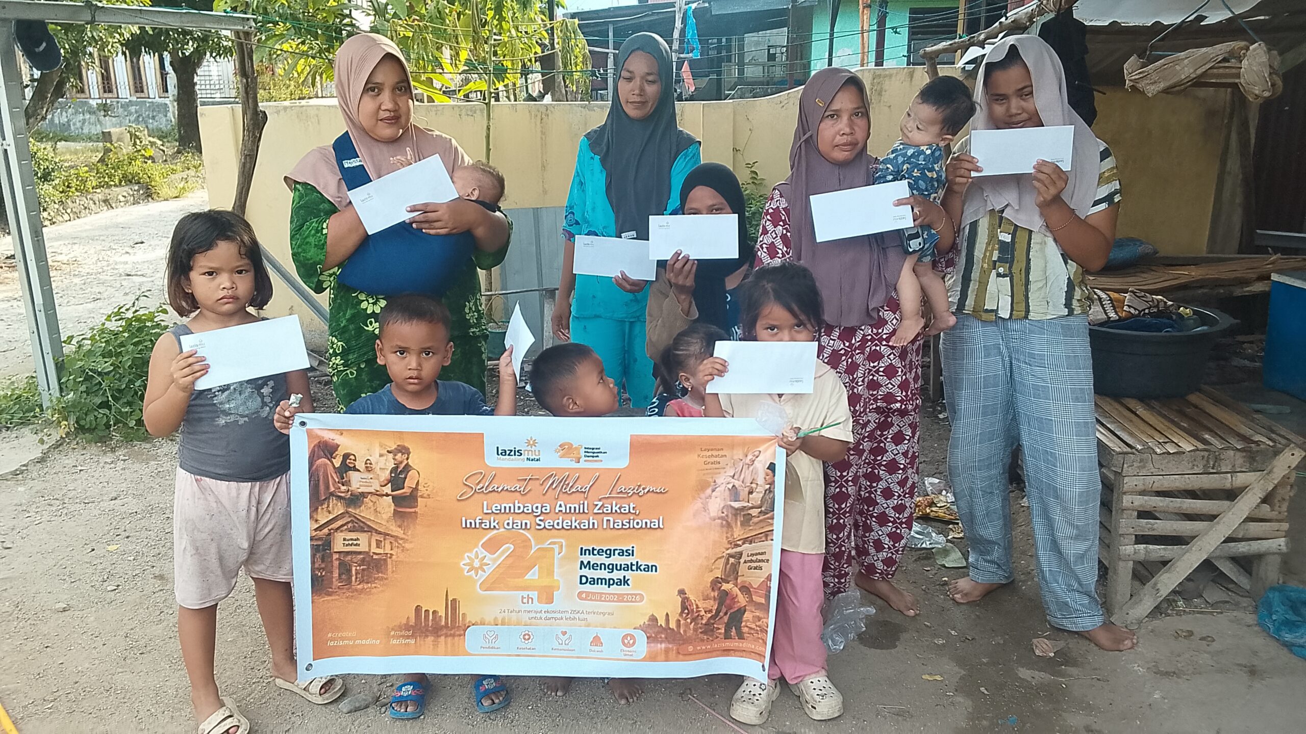 Milad ke-24 Lazismu Madina, Berbagi Kebahagiaan untuk Anak Yatim dan Fakir Miskin