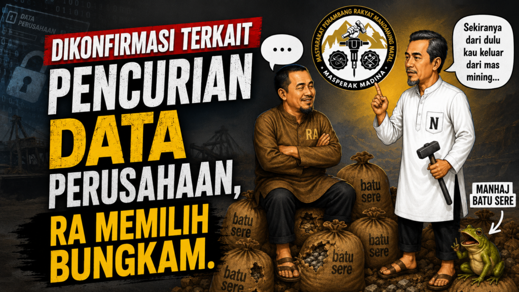 Dikonfirmasi Terkait Dugaan Pencurian Data Perusahaan Mas Mining, RA Memilih Bungkam