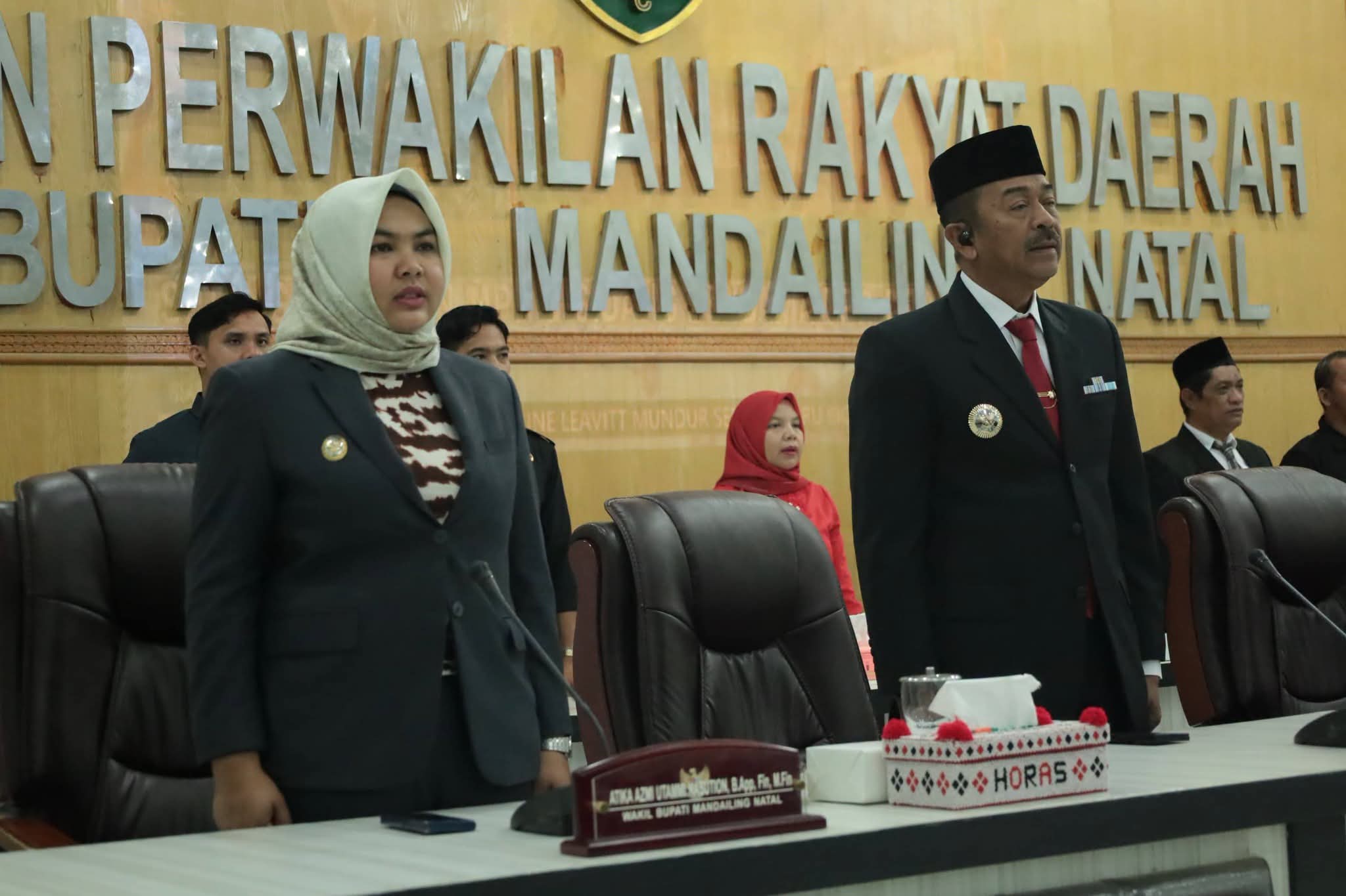 Bupati Dan Wabup Ikuti Sidang Tahunan MPR Dan DPR RI Secara Daring Dari Ruang Paripurna DPRD Madina