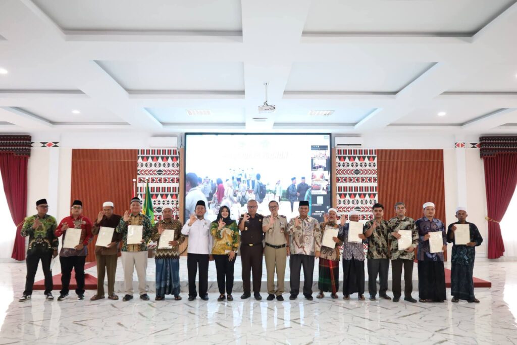 Pemkab Madina Dan Empat  Lembaga Lain Teken Nota Kesepahaman Percepatan Pendaftaran Tanah Wakaf