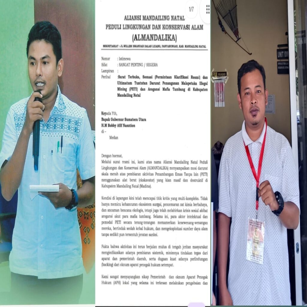 Gubsu, Kapolda, Pangdam Dituntut Sikat Habis Gurita PETI Madina.